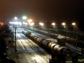 Освещение сортировочной станции «Новоярославская» Северной железной дороги