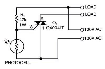 Dark-activated switch needs only three components