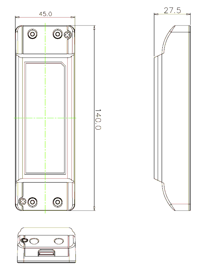 Габаритный чертеж ELP6X3LS