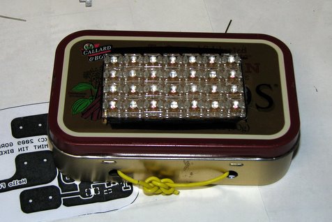 Mint Tin Bike Light