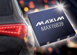 MAX16839 - высоковольтные линейные 100 мА драйверы светодиодов высокой яркости