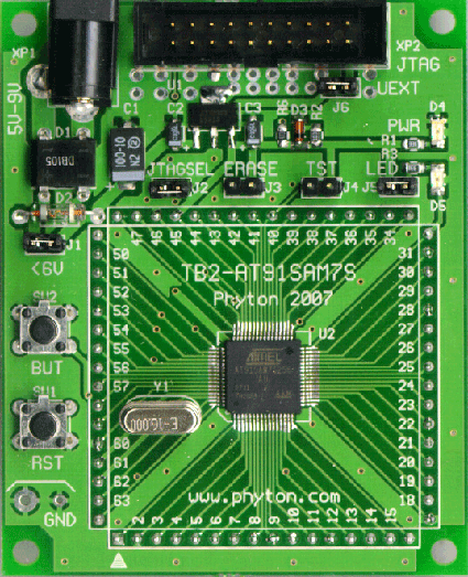 Целевая тестовая плата TB2-AT91SAM7S