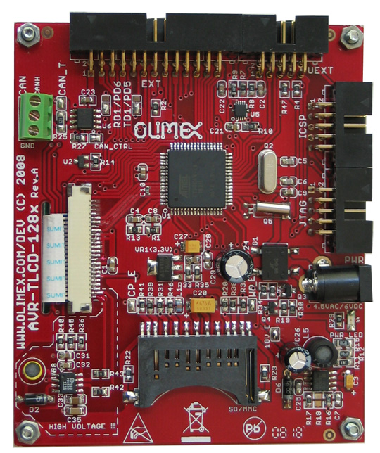 Отладочная плата AVR-TLCD-128CAN