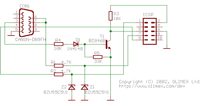 Olimex AVR-PG1B Schematic