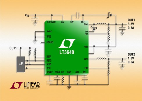 Linear Technology. Понижающий DC/DC конвертер LT3640