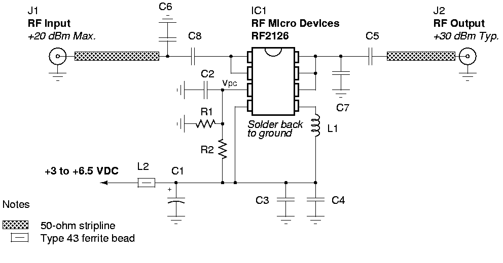 One Watt 2.45 GHz Linear Amplifier