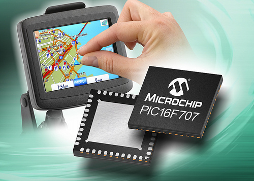 Microchip mTouch: PIC16F707