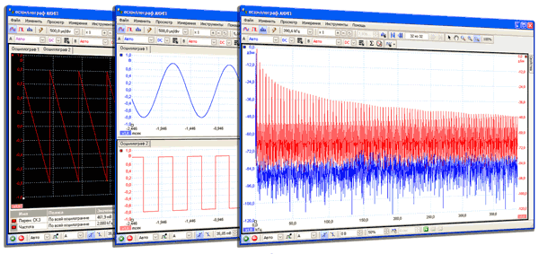 ПО PicoScope (режимы: осциллограф, генератор, анализатор)