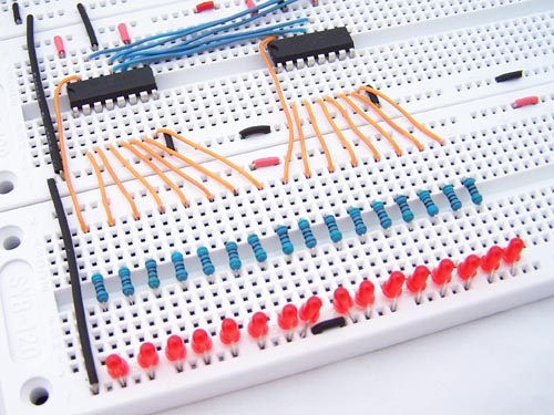 Знакомство с микросхемой регистра сдвига 74HC595