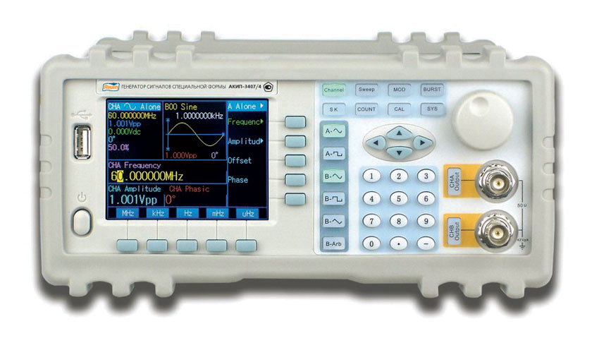 Генератор сигналов специальной формы АКИП-3407/4