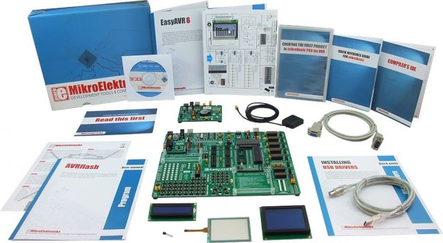 MikroElektronika: Easy GPS Kit 1
– AVR, Easy GPS Kit 2 – AVR, Easy GPS Kit 3 – AVR