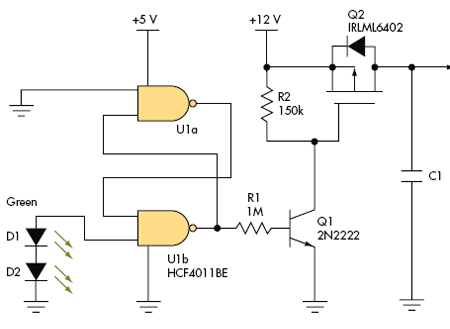 Solar sensor draws less than 8 pA