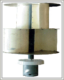 Ветровой микрогенератор с ротором Савониуса