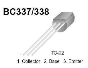 Цоколевка транзистора BC337