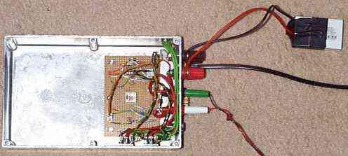 Picture of the insides while under test 