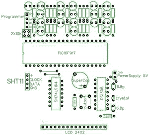 Digital & Binary clock with thermometer & hygrometer