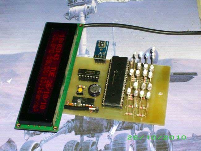 Digital & Binary clock with thermometer & hygrometer