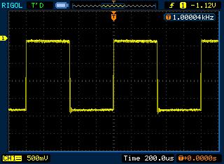 DDS генератор на Atmega16: сигнал прямоугольной формы