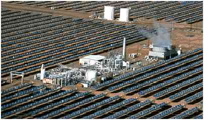 Один из циклов выработки энергии – производство пара в солнечной энергетической системе Крамер Junction