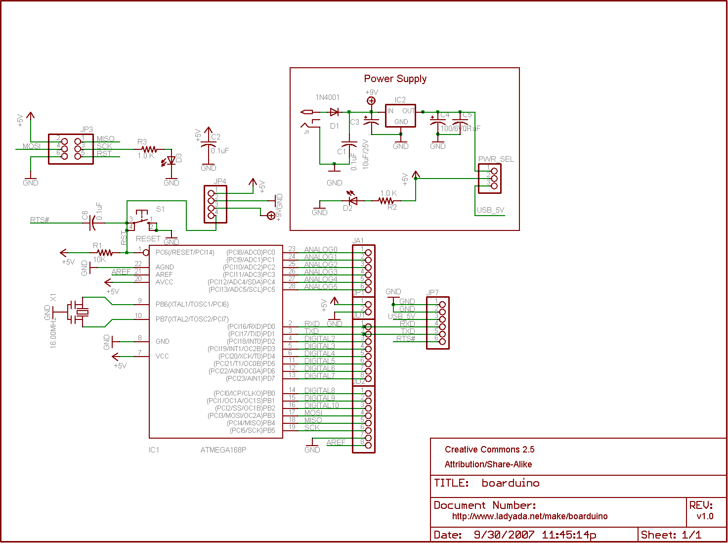 Схема ардуино уно atmega328p