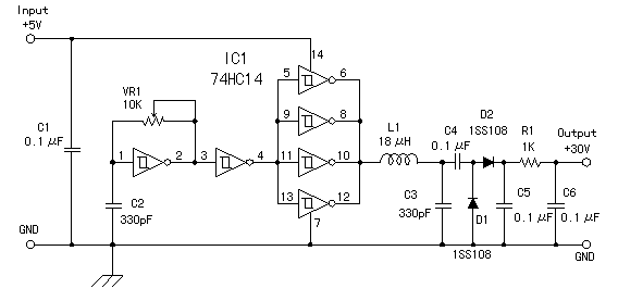 +30V power supply with +5V