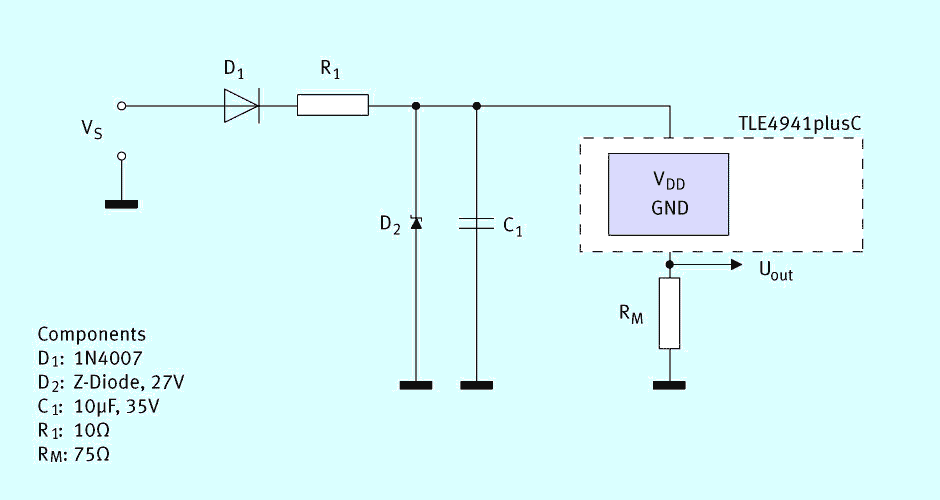 TLE 4941plusC with external circuitry design