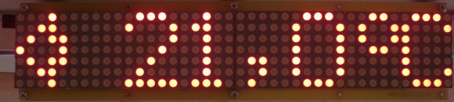 Dot matrix LED running display