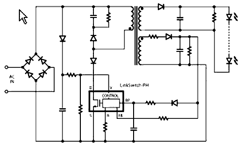 LinkSwitch-PH - Typical Application Schematic