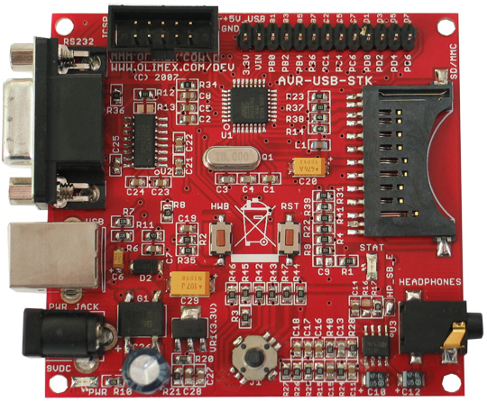 Olimex: AVR USB AT90USB162 Development Board