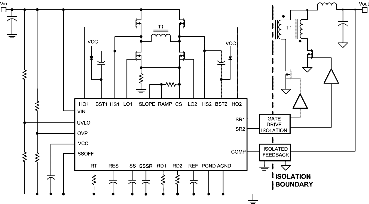Typical LM5045 application circuit