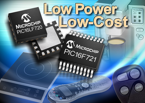 Microchip: микроконтроллеры семейства PIC16F(LF)720, PIC16F(LF)721