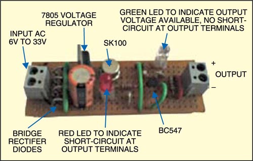 Prototype of short-circuit protection in DC low-voltage systems