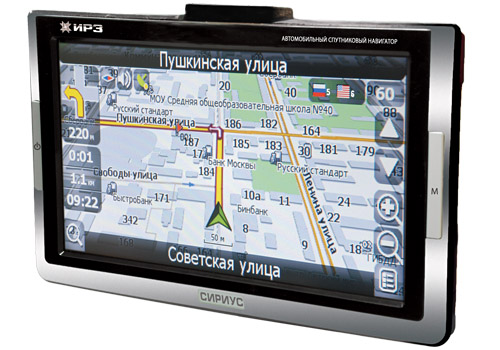 Автомобильный навигатор ГЛОНАСС/GPS «Сириус» производства Ижевского радиозавода