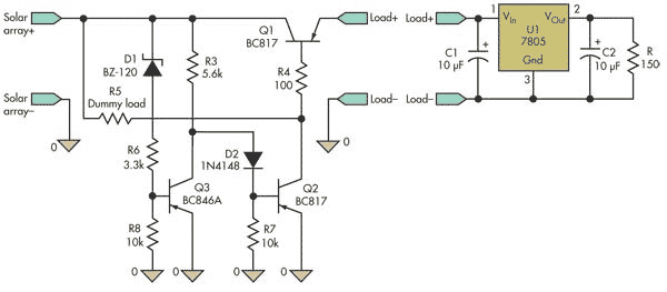 Supervisor Circuit Decides When Solar Array Can Power A Load