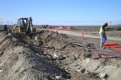 Shepherds Flat wind farm construction has begun.