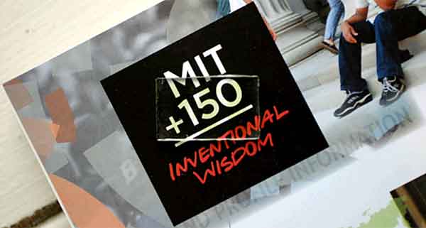 Прозрачный фотоэлемент на рекламных материалах, подготовленных к 150-летию МТИ (фото Geoffrey Supran).