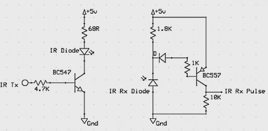 IR sensor for contact-less tachometr