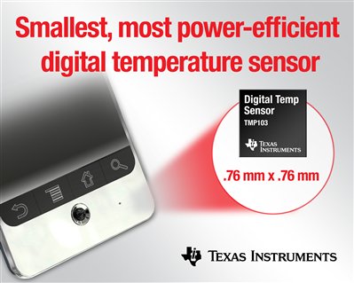 Texas Instruments: миниатюрный датчик температуры TMP103