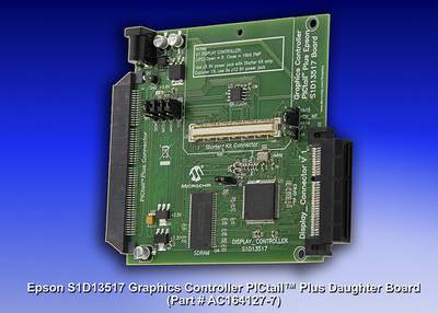 Microchip: плата на базе графического контроллера  Epson (AC164127-7)