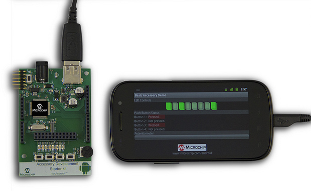 Microchip: набор разработчика аксессуаров для Android