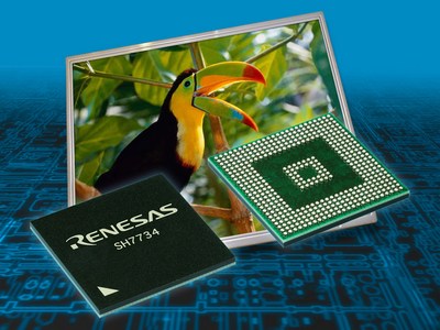Renesas: 32-разрядный микроконтроллер SH7734 со встроенным графическим ускорителем