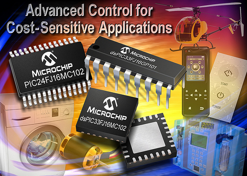 Microchip Brings Advanced Control to Cost-Sensitive Designs With New PIC MCUs & dsPIC DSCs