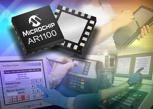 Microchip: контролер сенсорного экрана AR1100