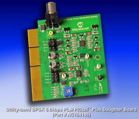 Power-Line Modem (PLM) PICtail Plus Daughter Board AC164145