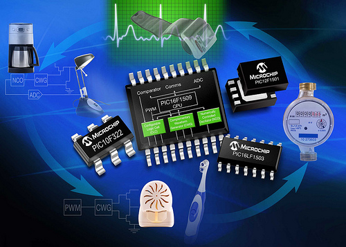 Microchip: 8-битные микроконтроллеры PIC10F(LF)32х и PIC1хF(LF)150х 