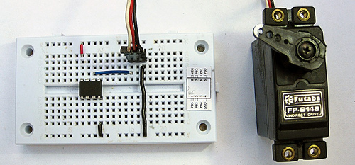 Управление 5 сервоприводами на ATtiny45/85