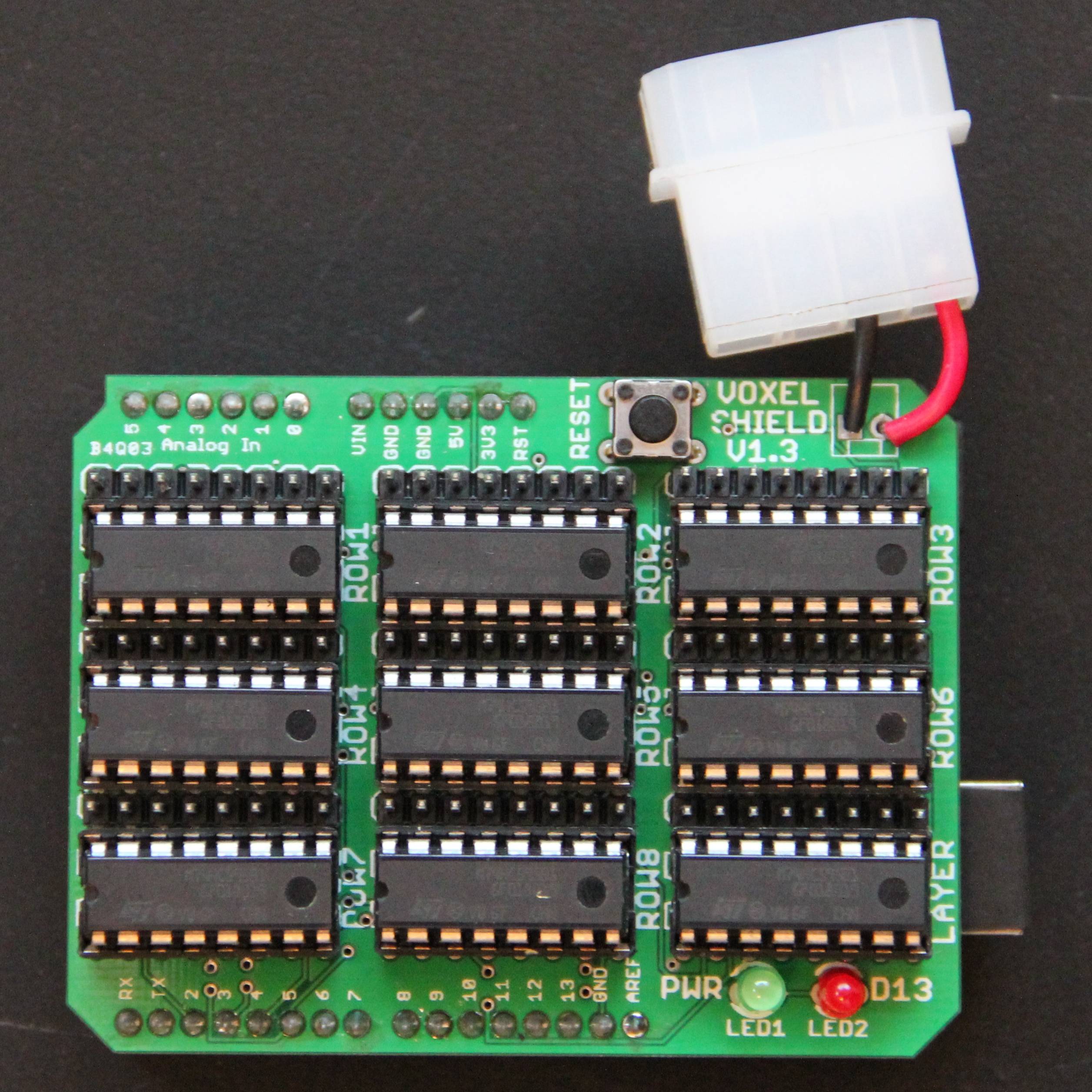 Arduino expansion board used for controlling large numbers of LEDs