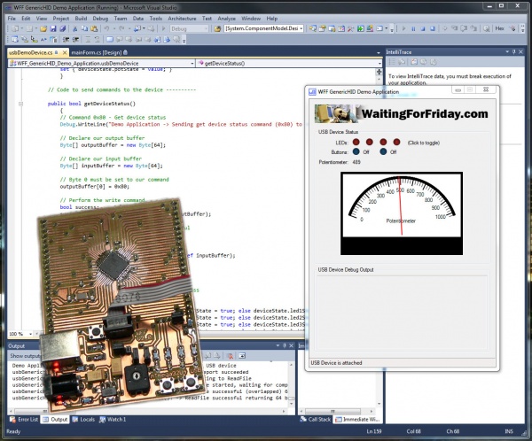 USB Generic HID структура для Atmel AVR и Windows