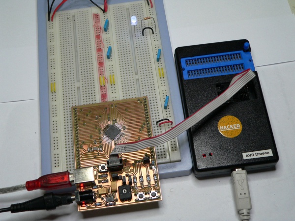 AVR ATmega32U4 USB Development Board