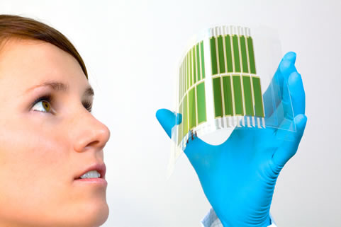 Heliatek organic solar cell